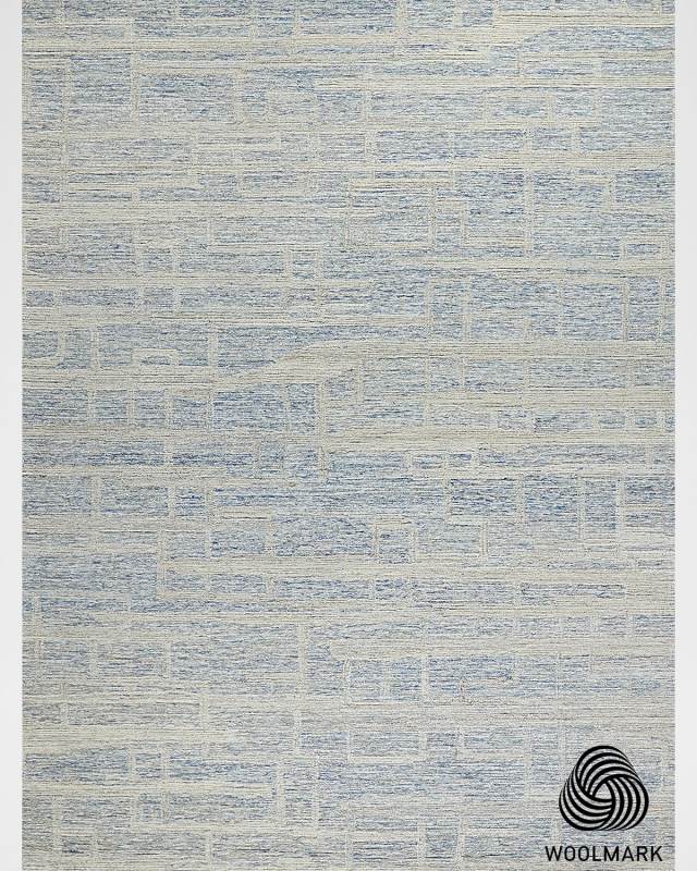 Park City Hand-Tufted Blue/Ivory Rug, 5' x 8'
